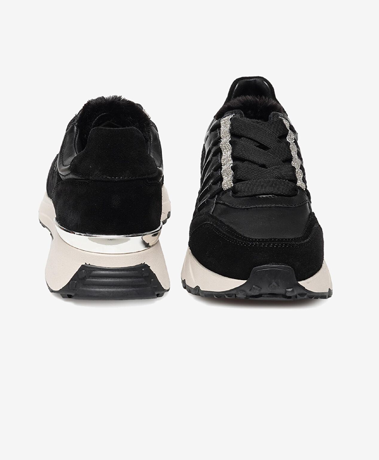 Kadın Siyah Hakiki Deri Spor Ayakkabı - 7