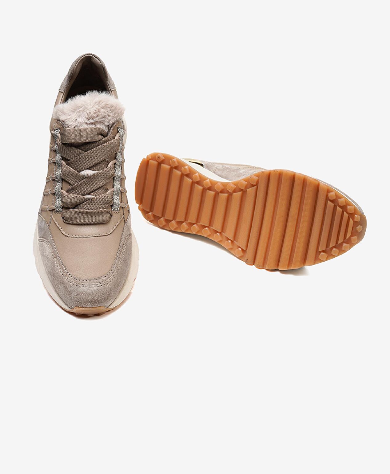 Kadın Vizon Hakiki Deri Spor Ayakkabı - 6