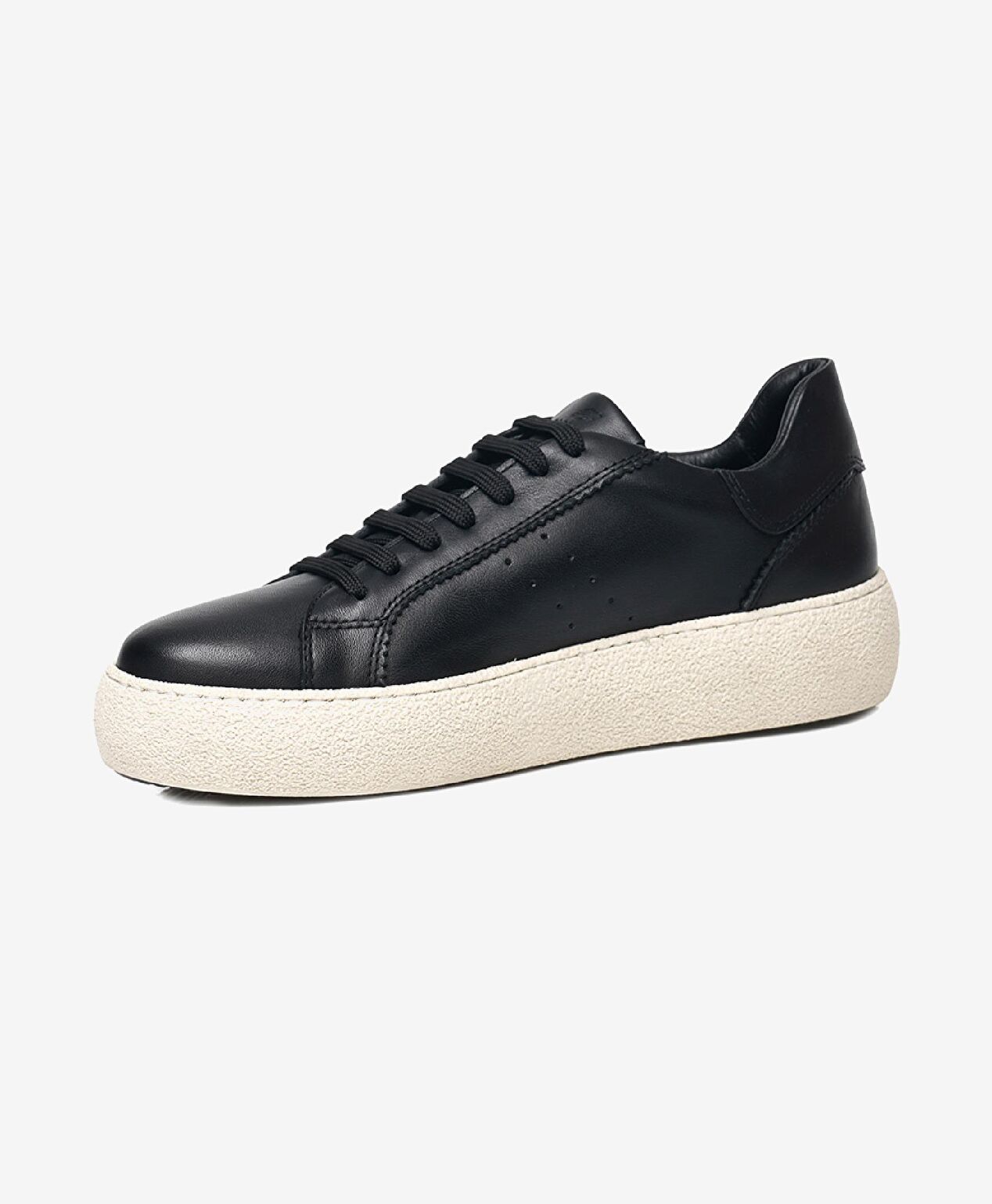 Kadın Siyah Hakiki Deri Termo Light Taban Sneaker Ayakkabı - 2