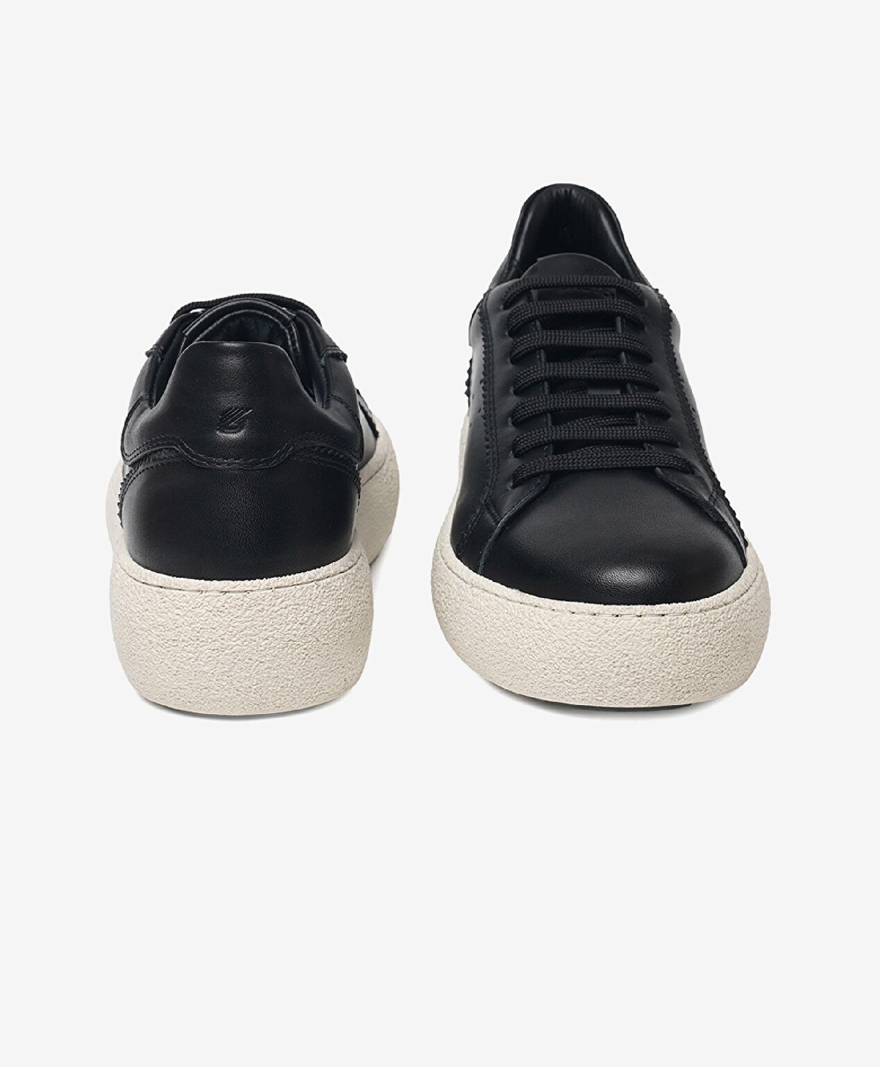 Kadın Siyah Hakiki Deri Termo Light Taban Sneaker Ayakkabı - 6