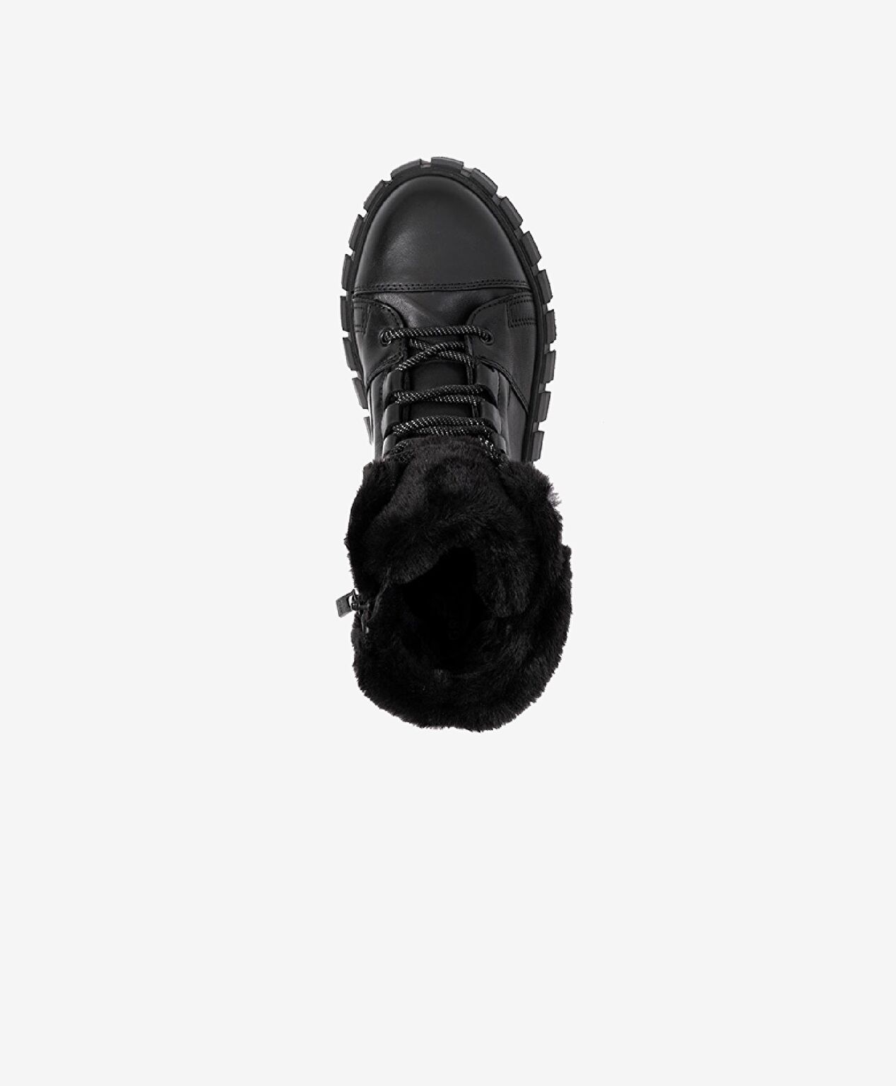 Kadın Siyah Hakiki Deri Memory Foam Taban Sneaker Bot - 4