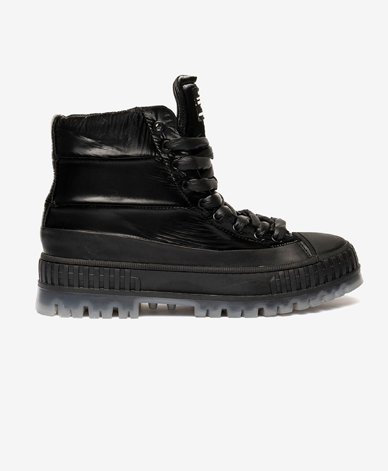 Kadın Siyah Hakiki Deri Sneaker Bot - 1