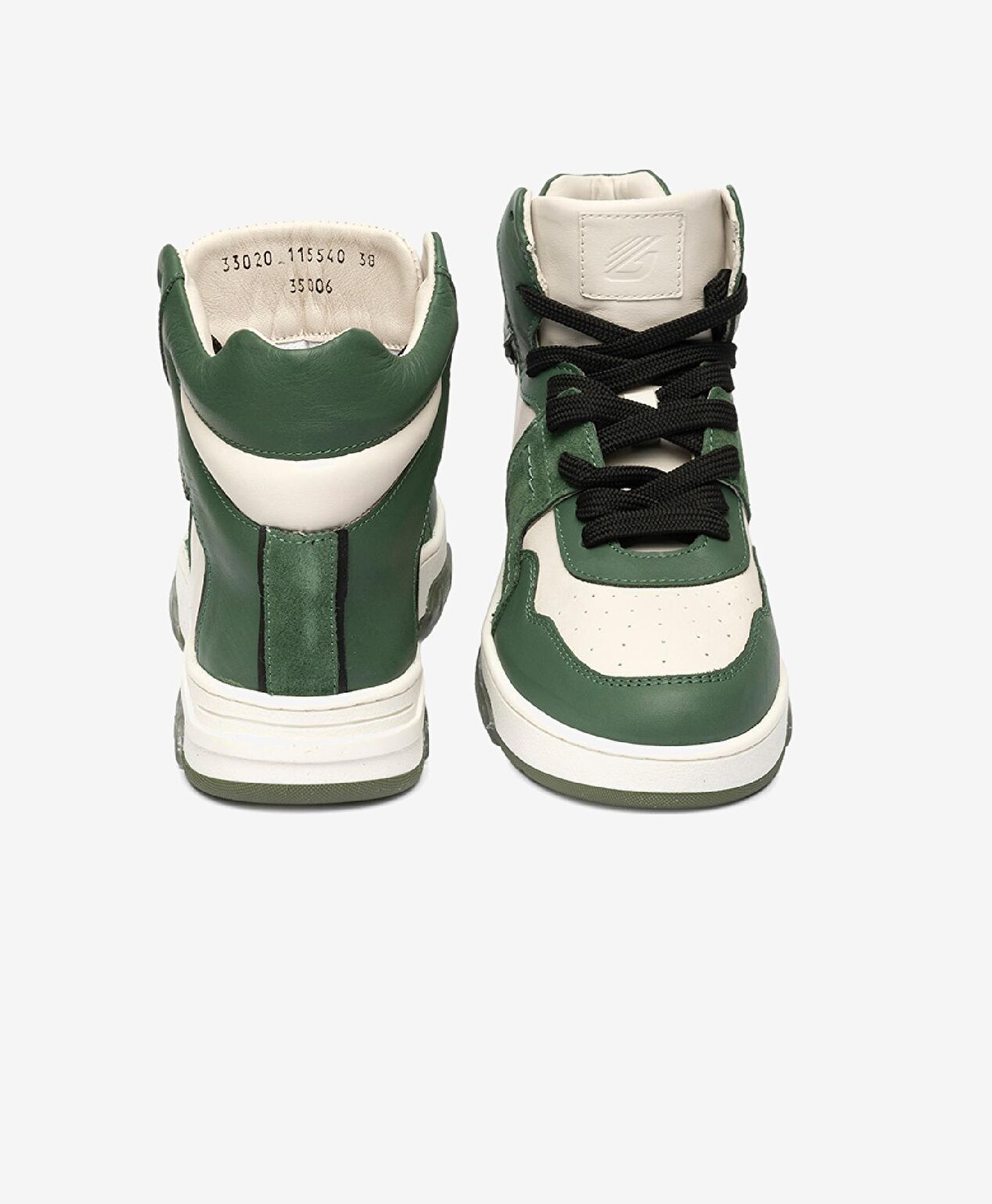 Kadın Beyaz Haki Hakiki Deri Sneaker Bot - 6