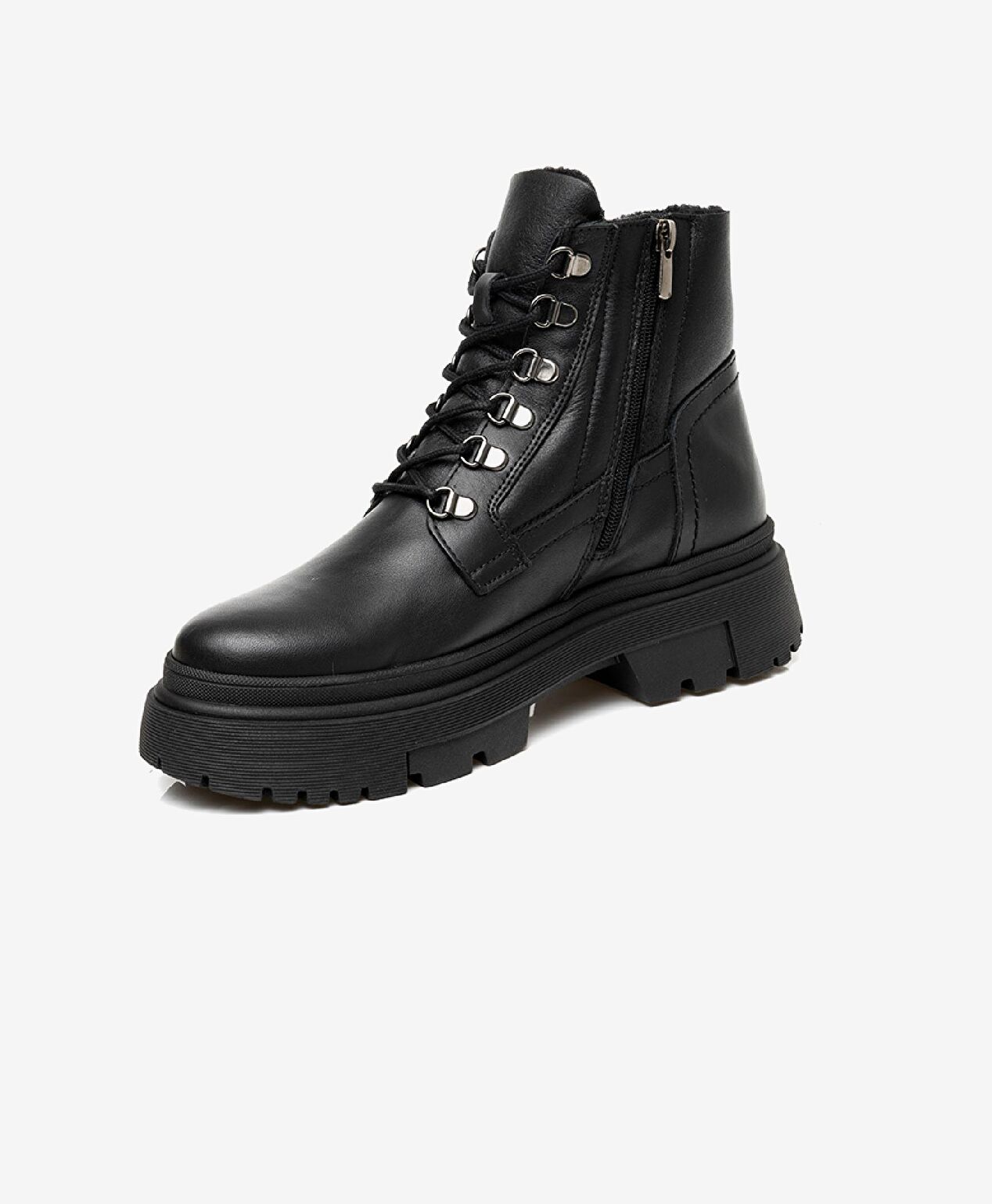 Kadın Siyah Hakiki Deri Termo Light Taban Casual Bot - 2