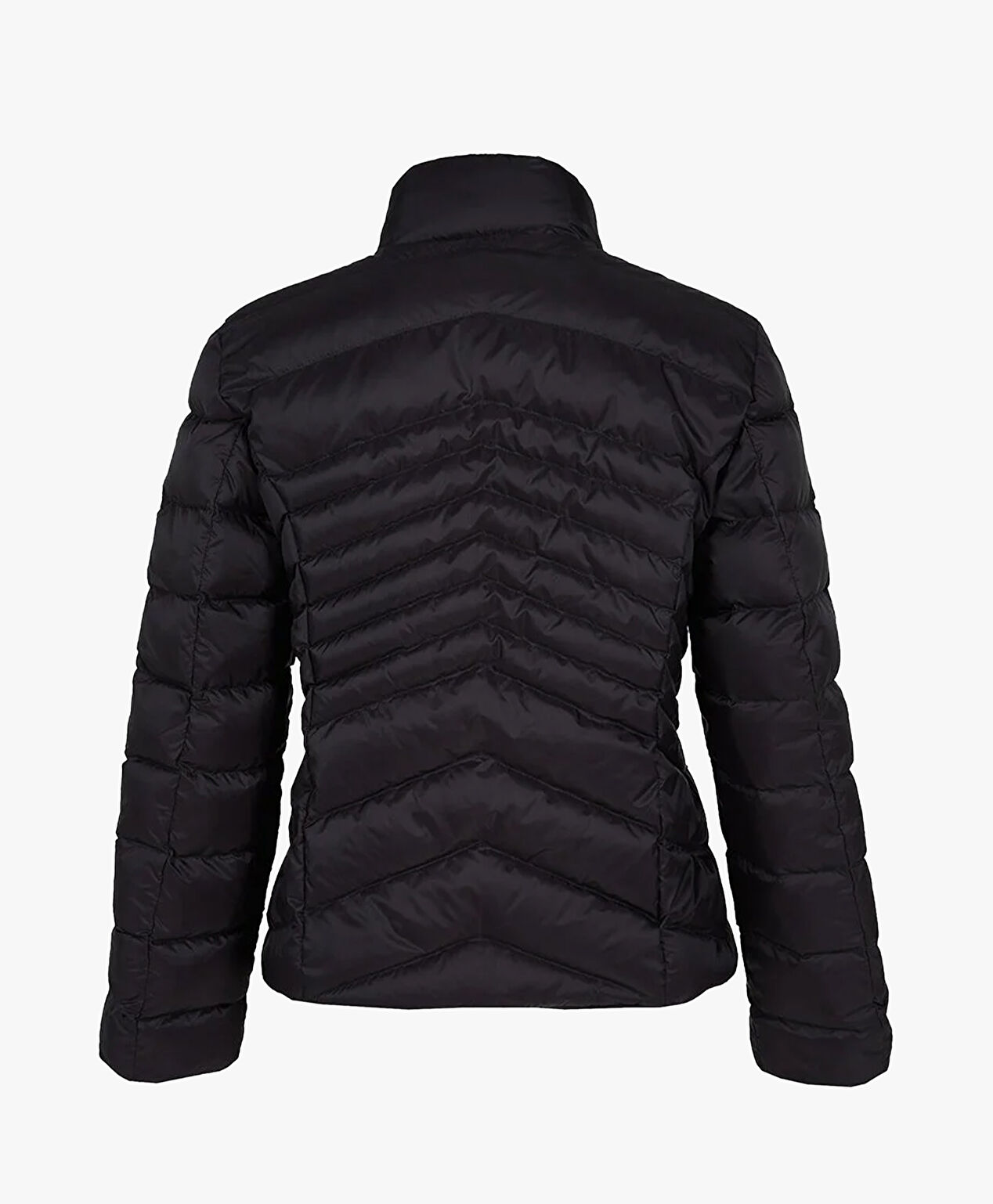 Kadın Siyah Kaz Tüyü Su İtici Mont - 2