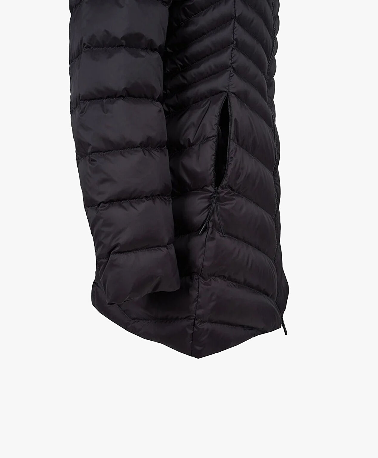 Kadın Siyah Suya Dayanıklı Kaz Tüyü Mont - 4