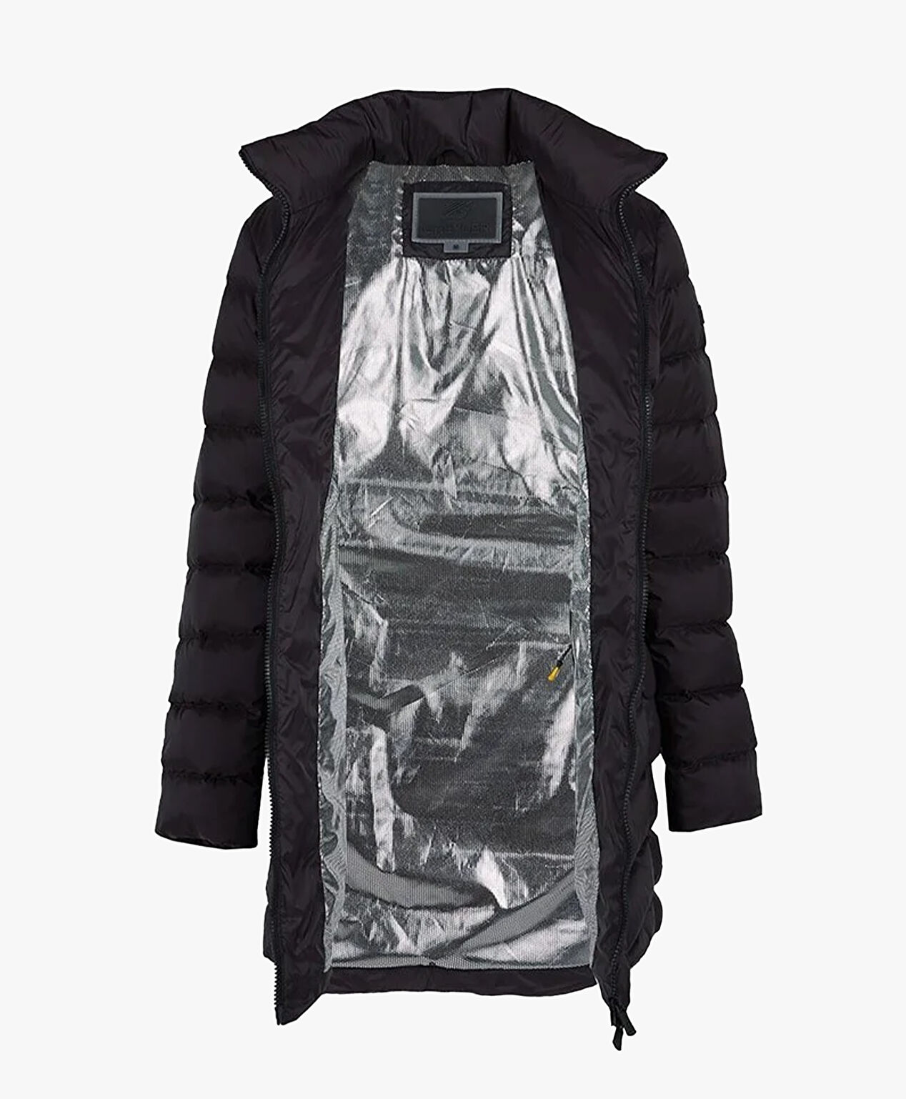 Kadın Siyah Suya Dayanıklı Kaz Tüyü Mont - 6