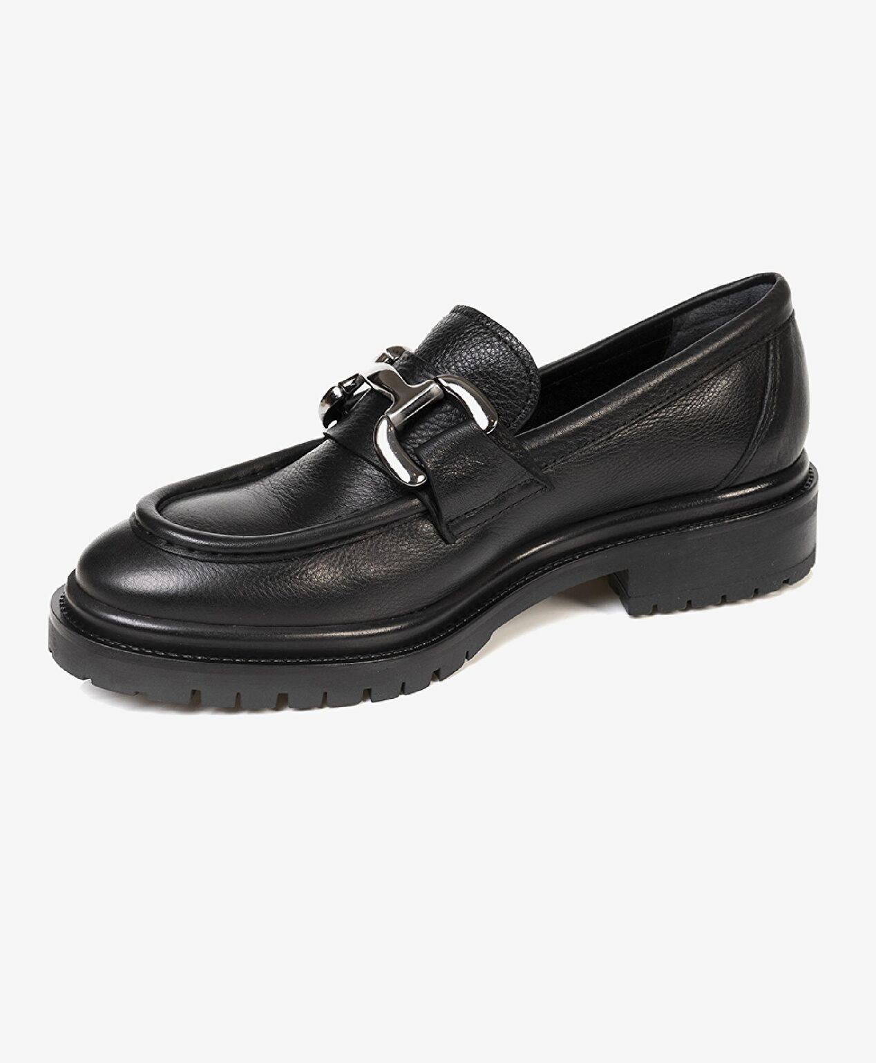 Kadın Siyah Hakiki Deri Termo Taban Loafer Ayakkabı - 2