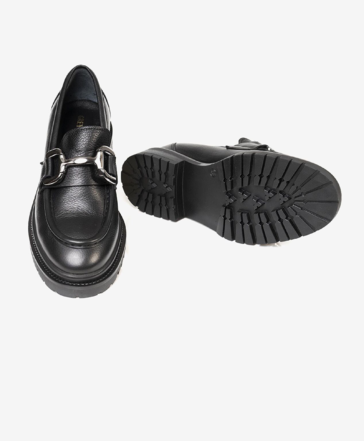 Kadın Siyah Hakiki Deri Termo Taban Loafer Ayakkabı - 5