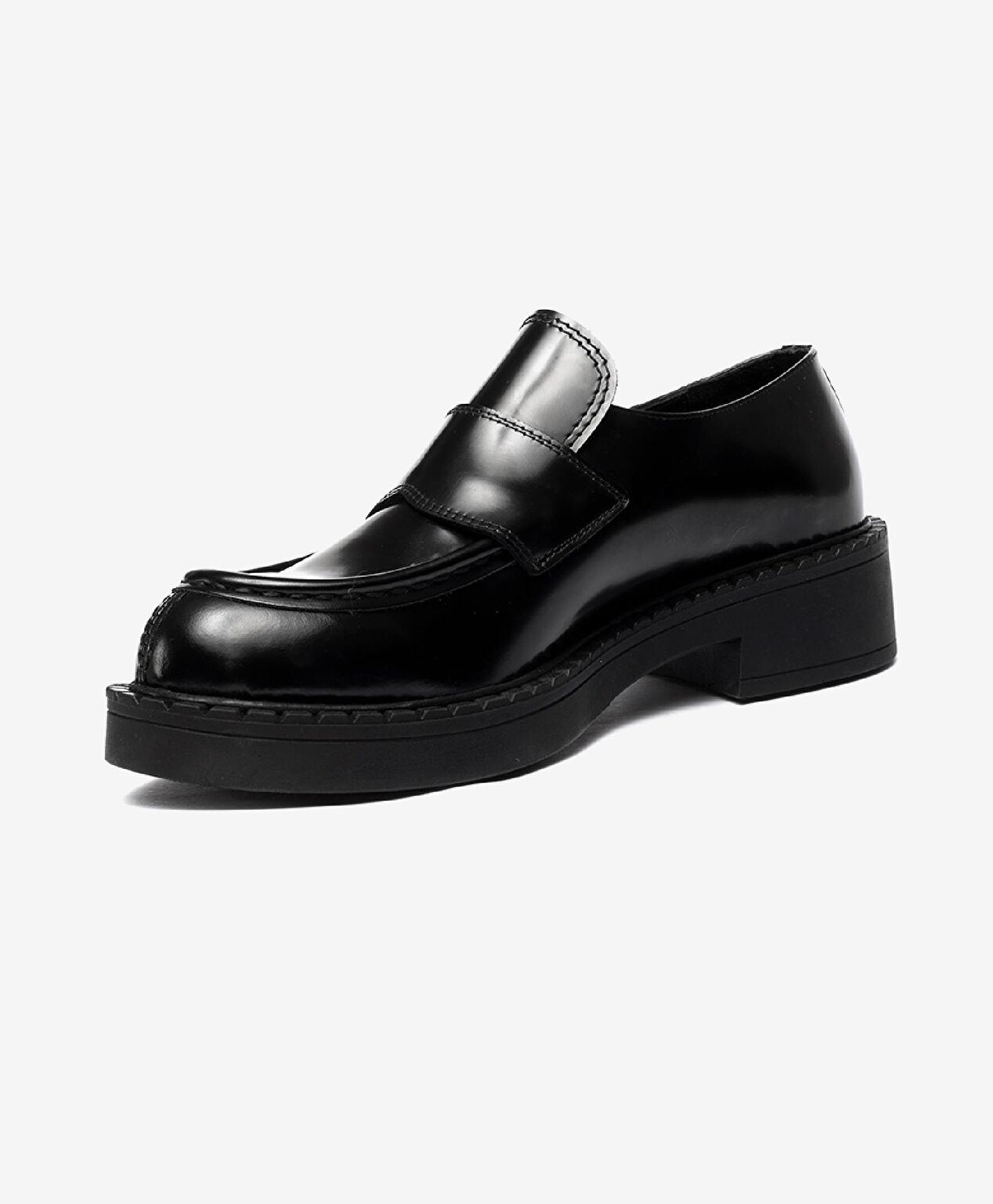 Kadın Parlak Siyah Hakiki Deri Loafer Ayakkabı - 2