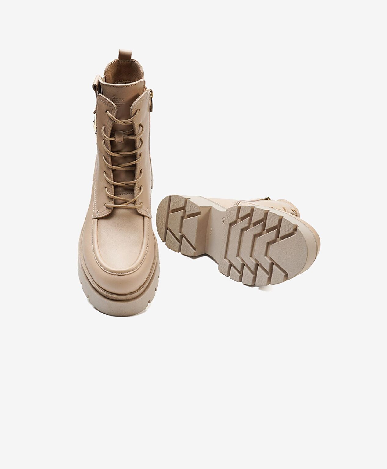 Kadın Koyu Bej Hakiki Deri Casual Bot - 6