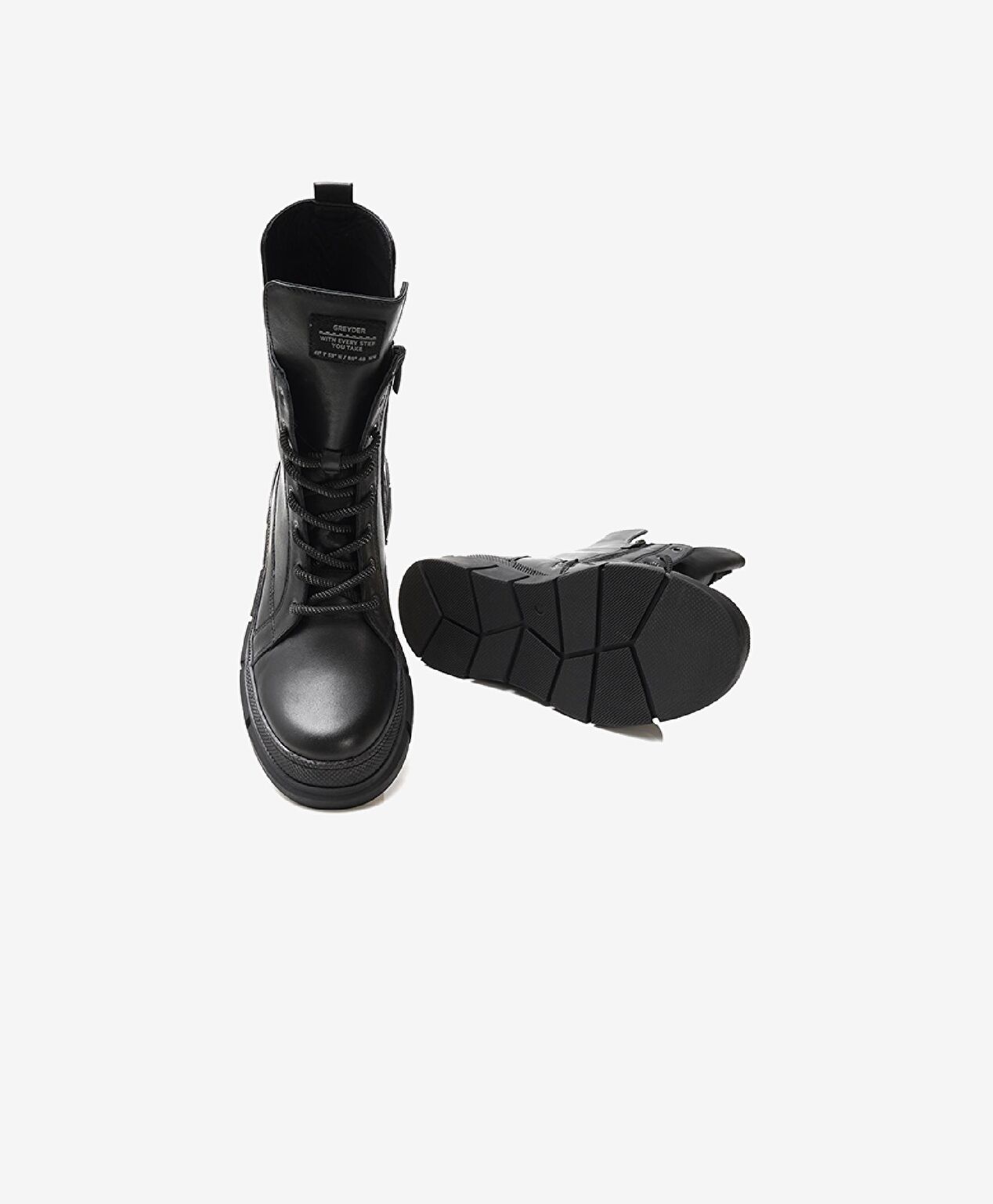 Kadın Siyah Hakiki Deri Sneaker Bot - 5