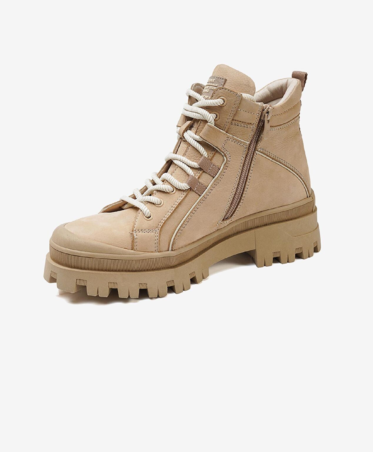 Kadın Koyu Bej Hakiki Deri Casual Bot - 3