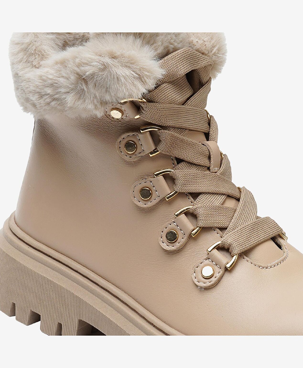 Kadın Koyu Bej Hakiki Deri Casual Bot - 5