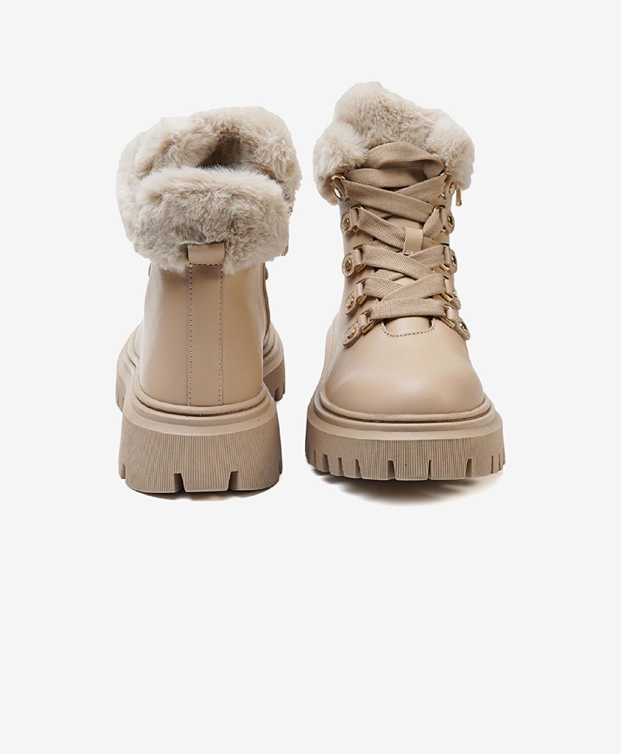 Kadın Koyu Bej Hakiki Deri Casual Bot - 7