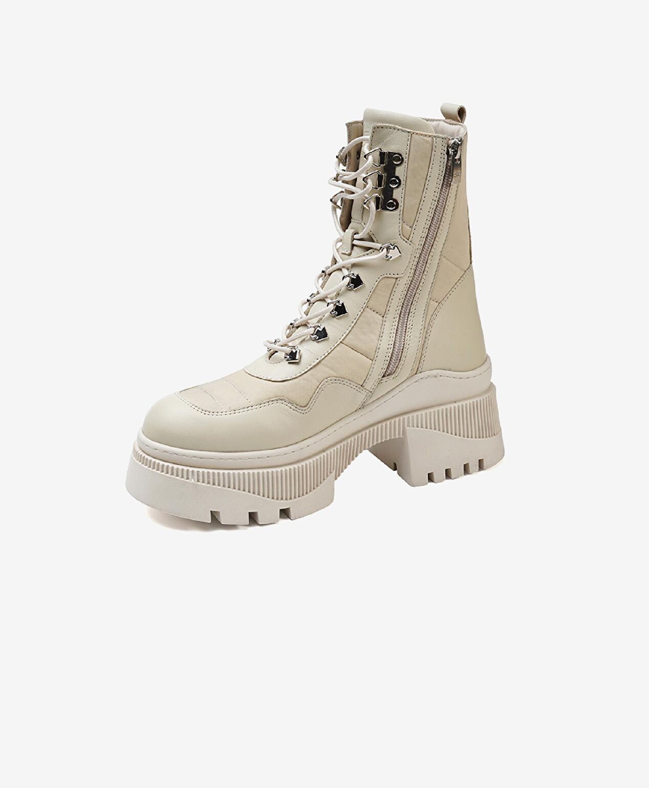 Kadın Ekru Hakiki Deri Casual Bot - 2