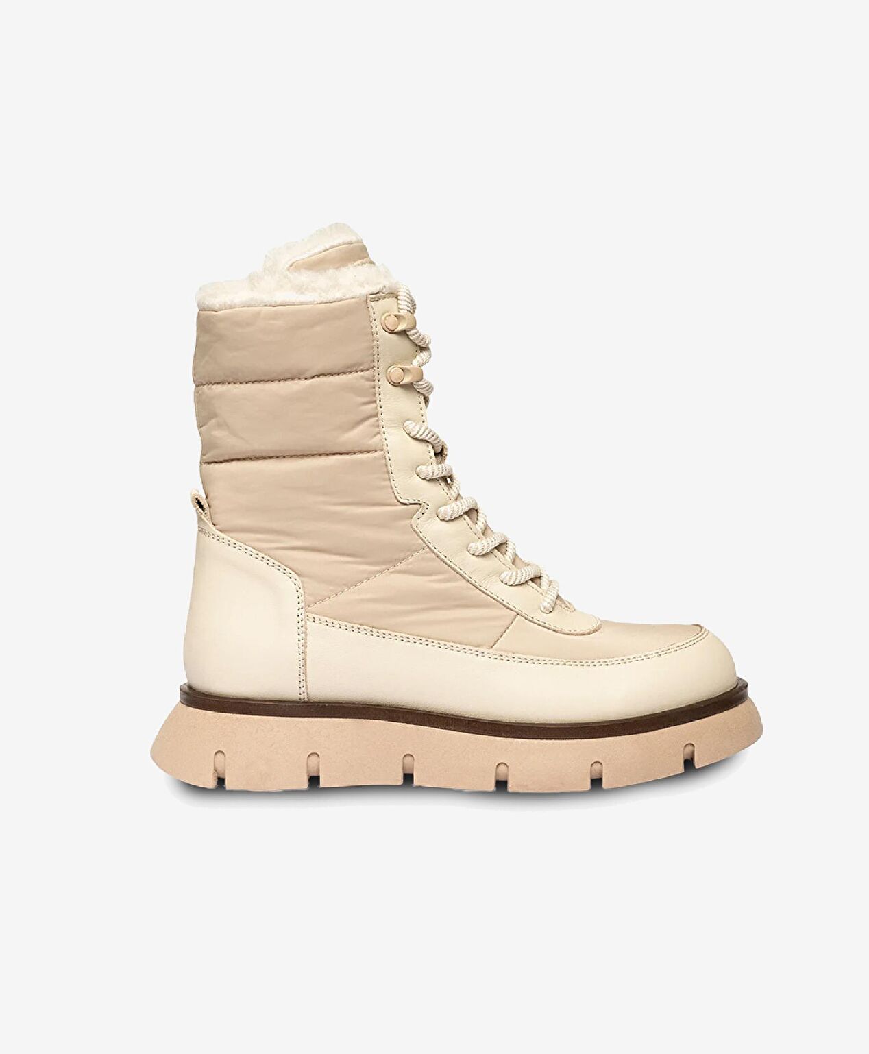 Kadın Ekru Hakiki Deri Casual Bot - 1