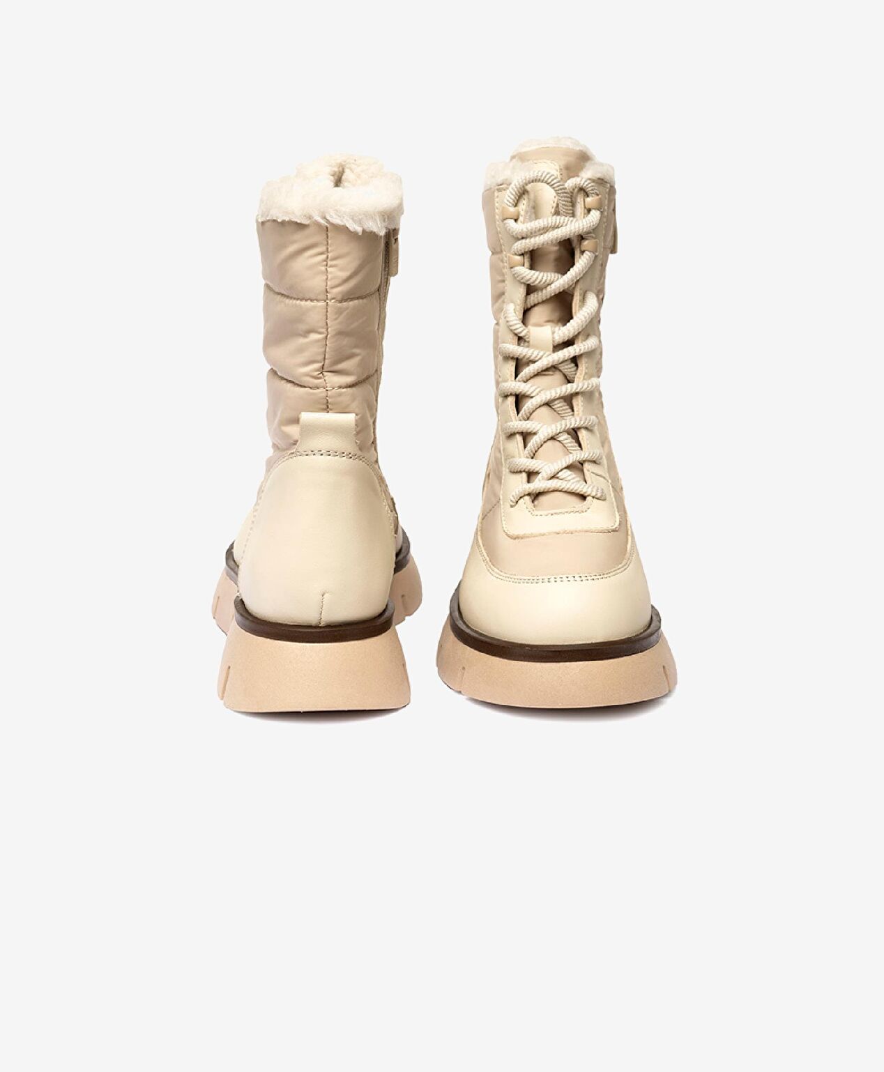 Kadın Ekru Hakiki Deri Casual Bot - 6