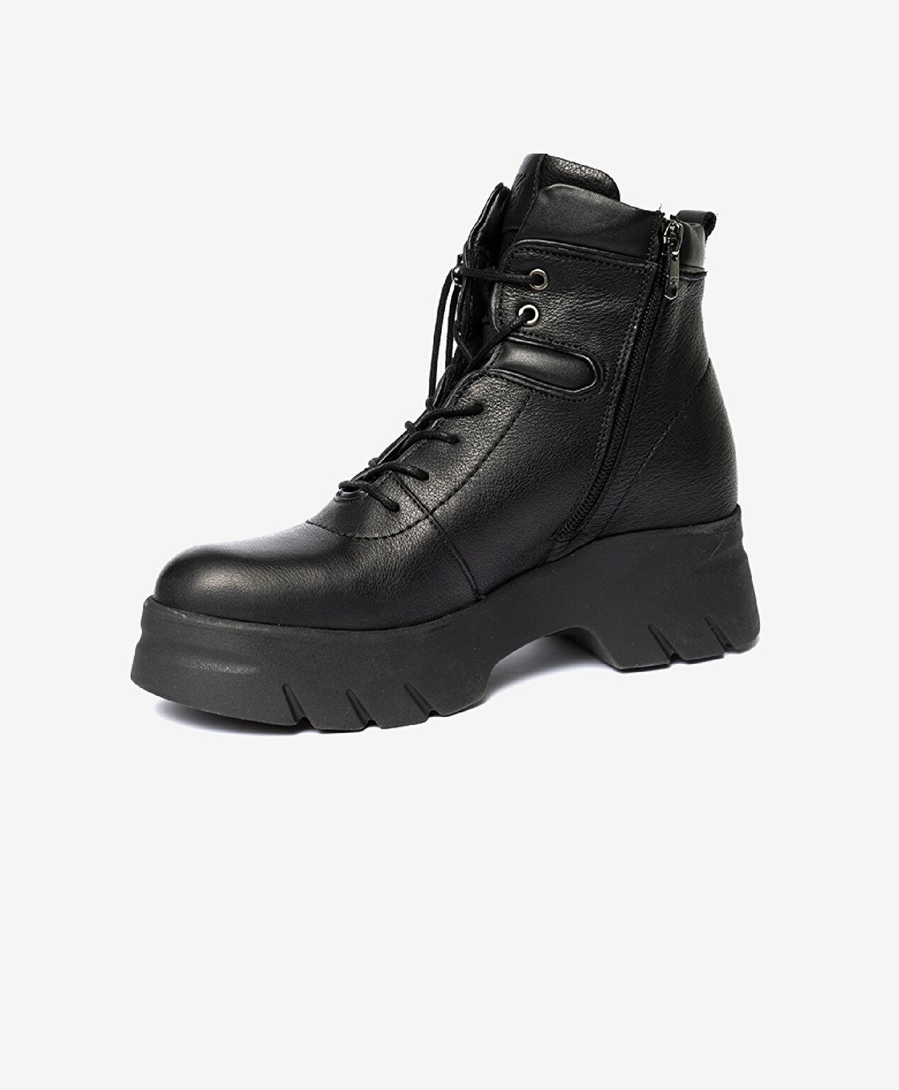 Kadın Siyah Hakiki Deri Casual Bot - 3