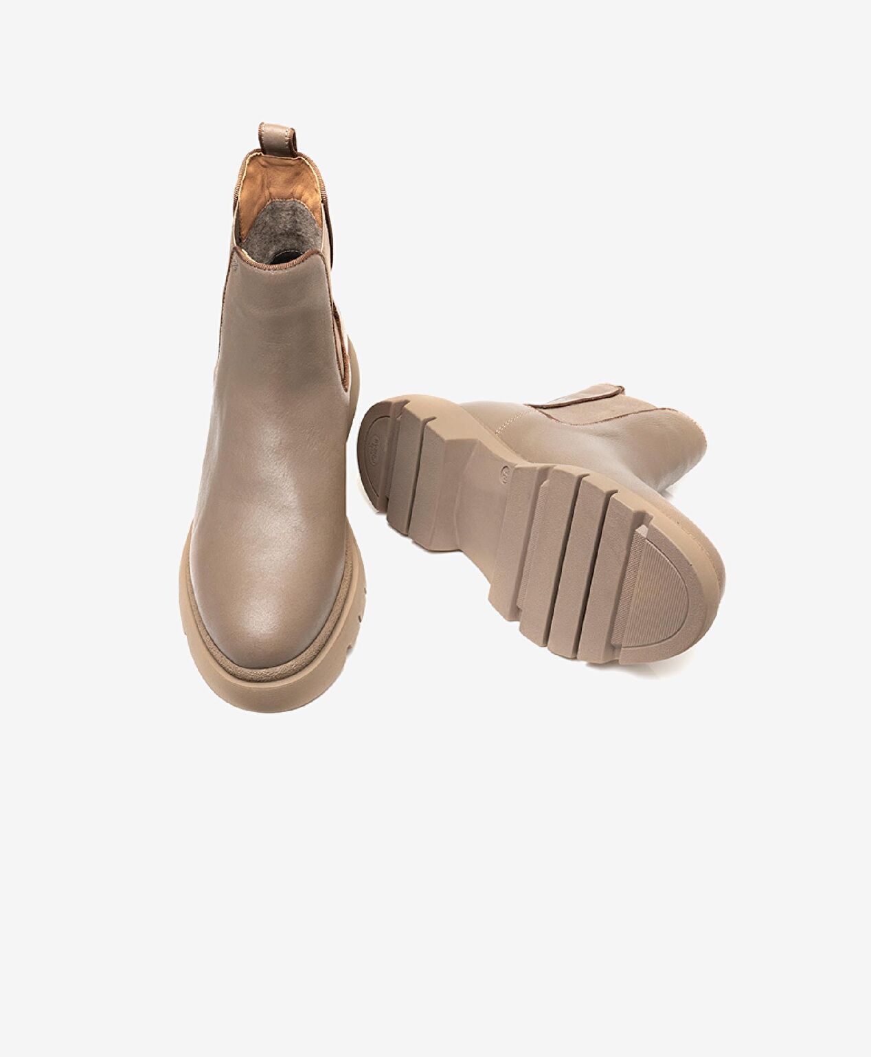 Kadın Vizon Hakiki Deri Termo Light Taban Chelsea Bot - 6