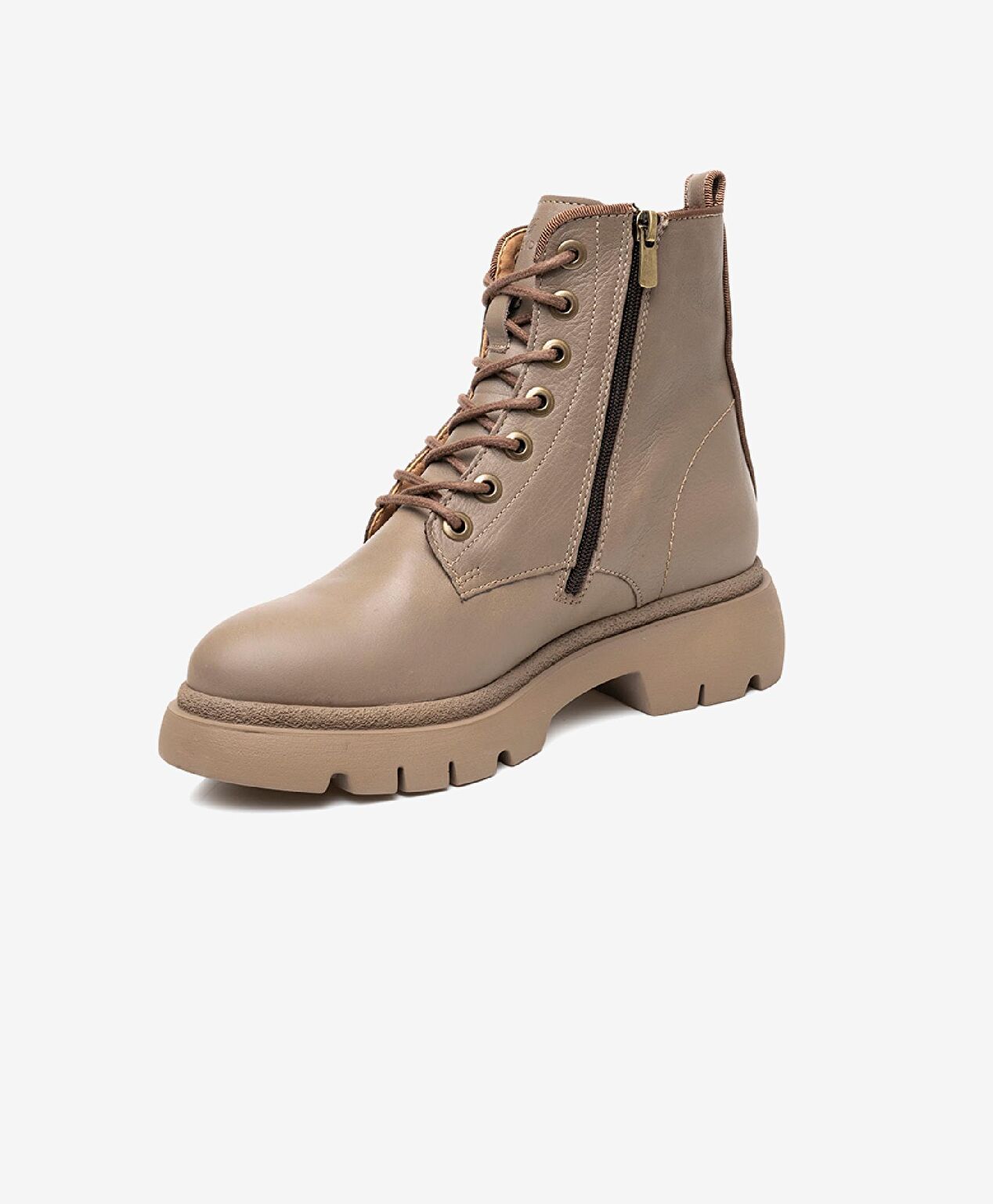 Kadın Boz kahve Hakiki Deri Casual Bot - 3