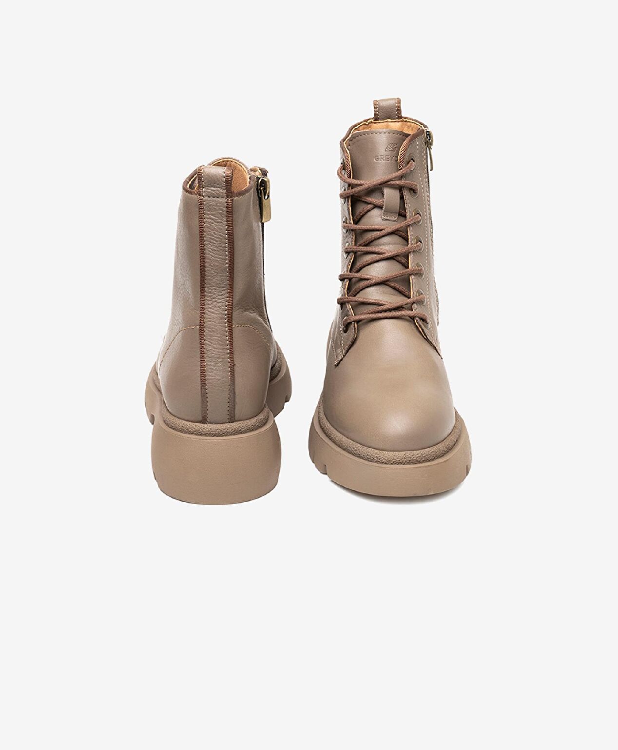 Kadın Boz kahve Hakiki Deri Casual Bot - 7