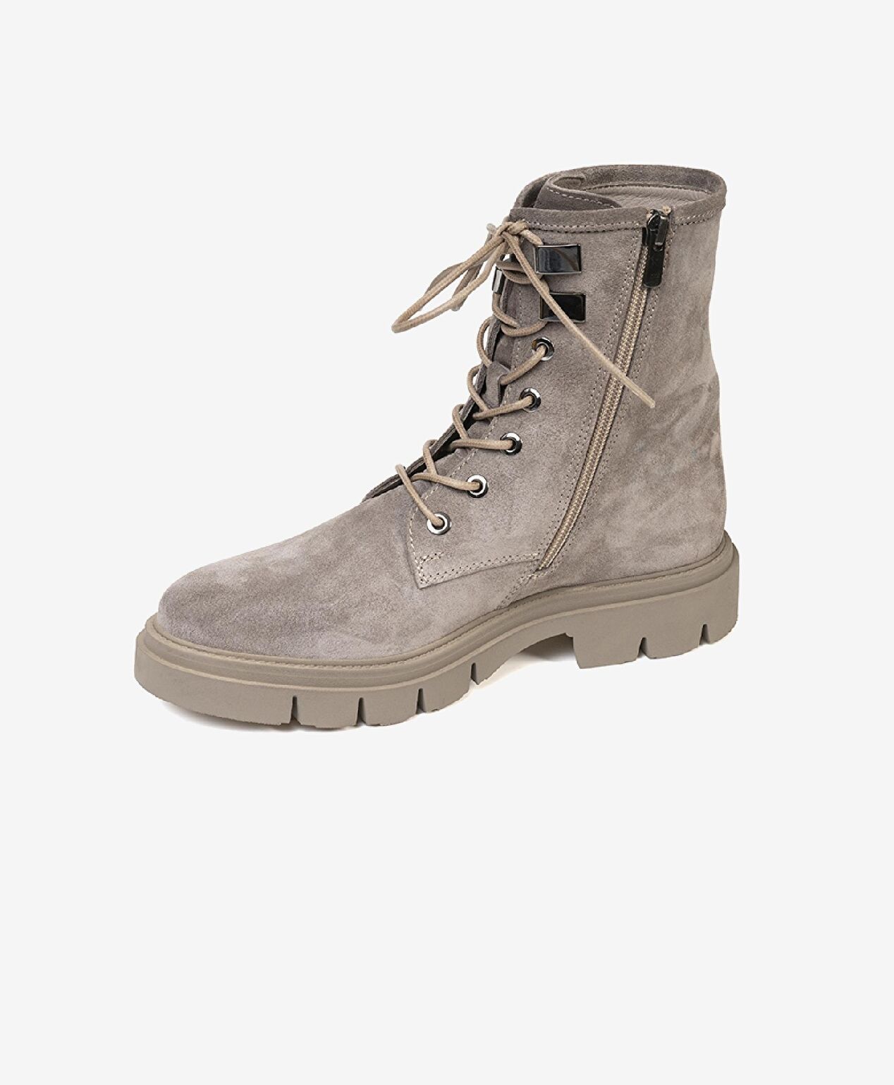 Kadın Vizon Hakiki Deri Military Bot - 3