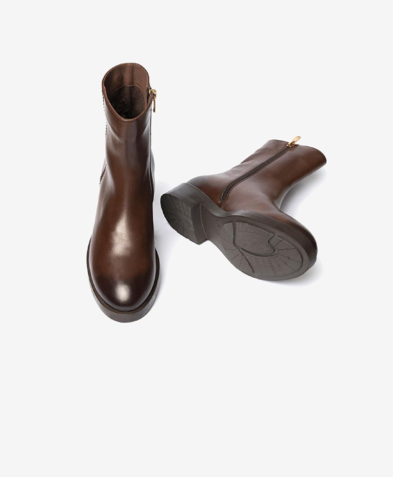 Kadın Açık Kahverengi Hakiki Deri Bot - 6