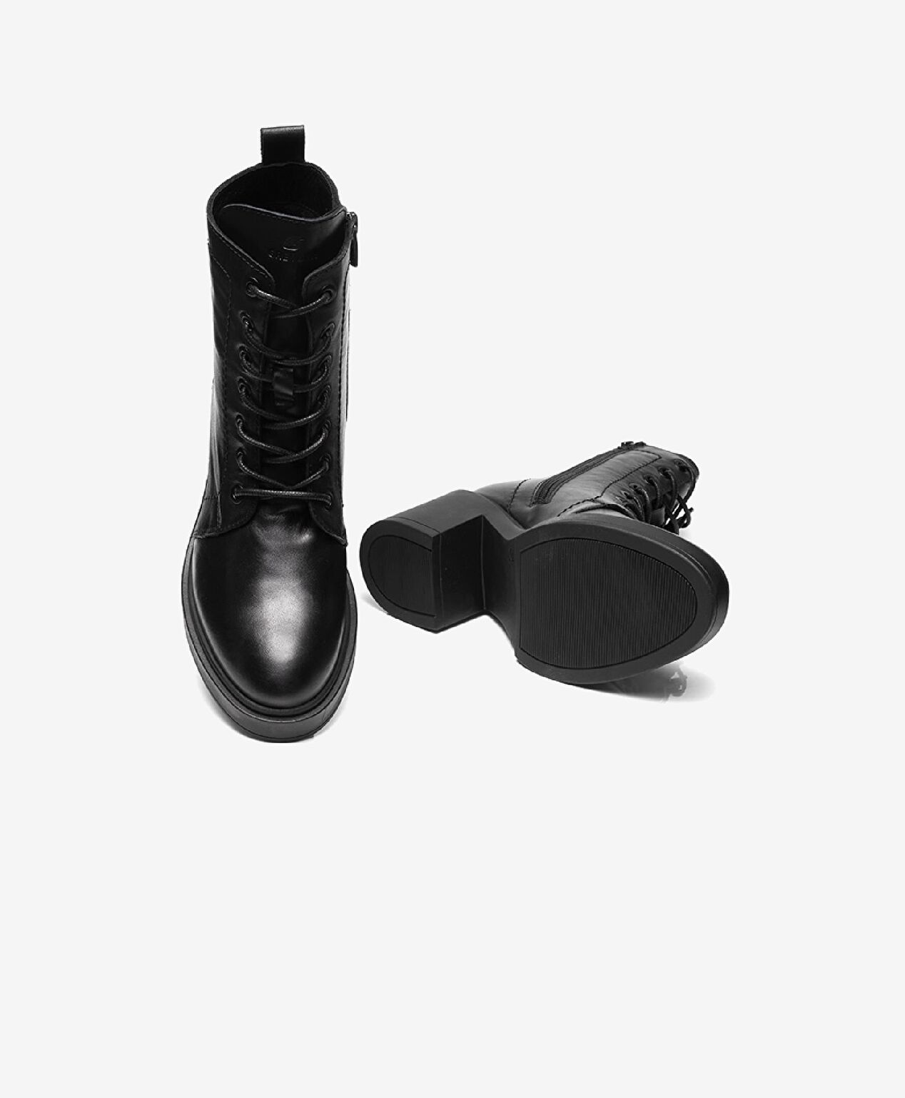 Kadın Siyah Hakiki Deri Termo Taban Topuklu Bot - 6