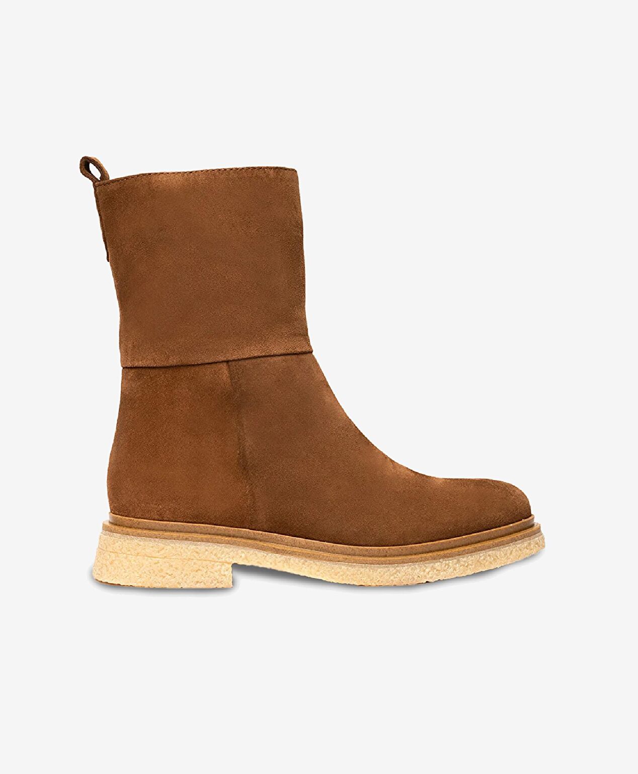 Kadın Tütün Hakiki Deri Termo Taban Topuklu Bot - 1