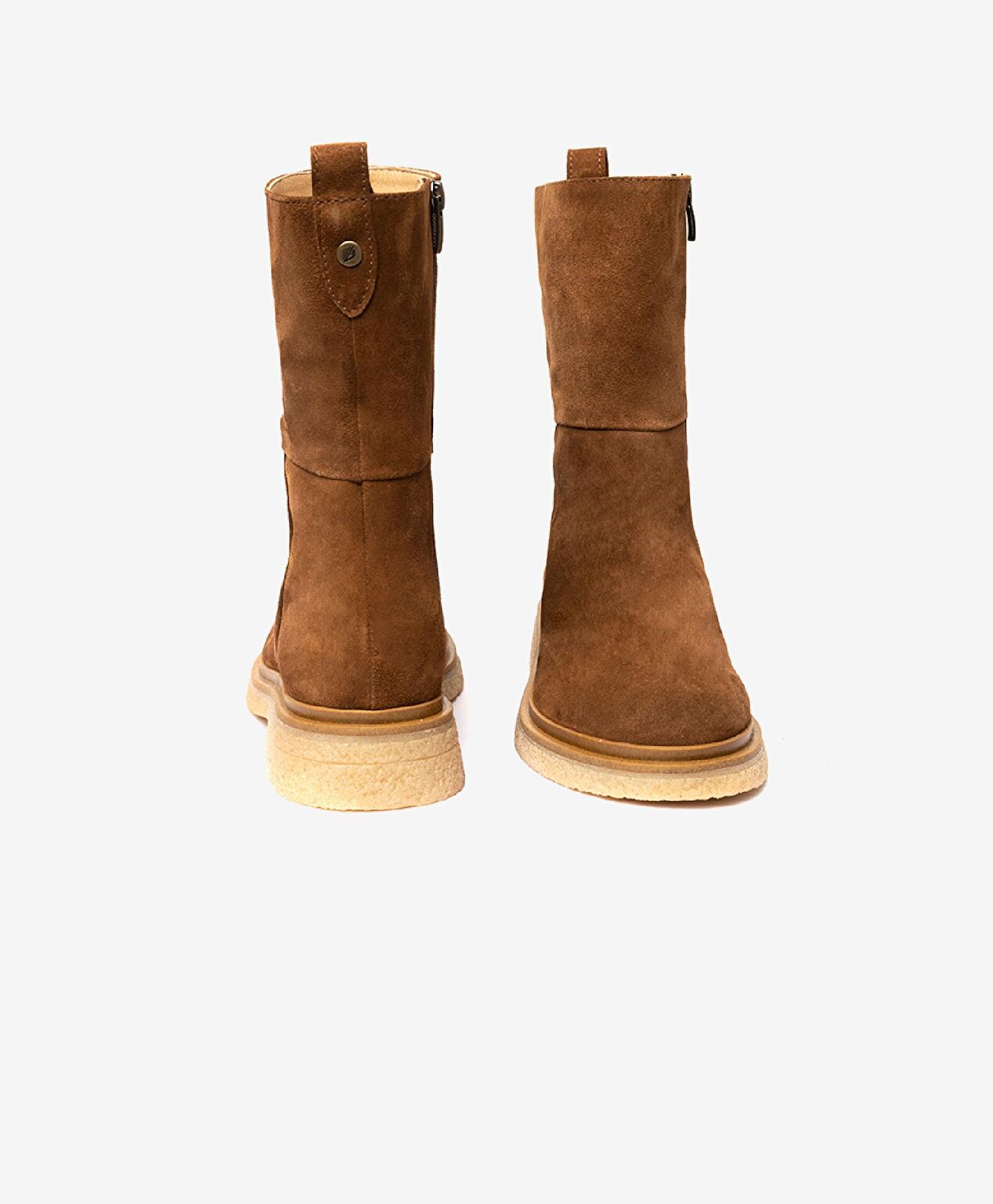 Kadın Tütün Hakiki Deri Termo Taban Topuklu Bot - 6