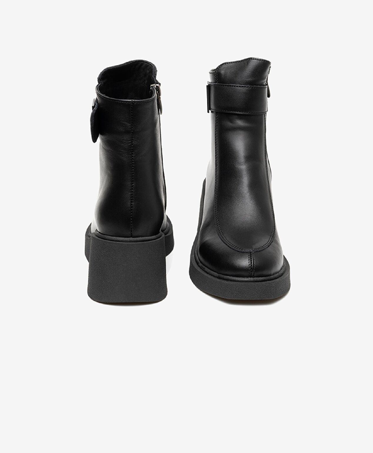 Kadın Siyah Hakiki Deri Termo Light Taban Casual Bot - 6