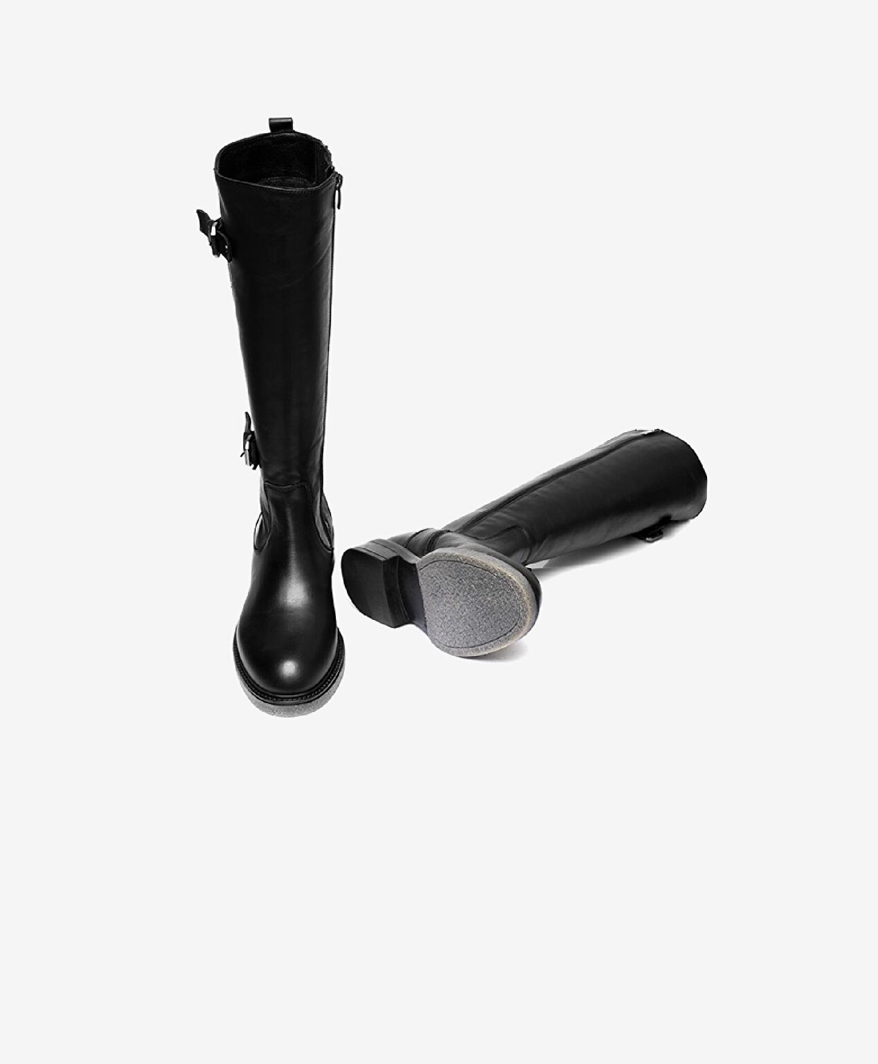 Kadın Siyah Hakiki Deri Çizme - 5