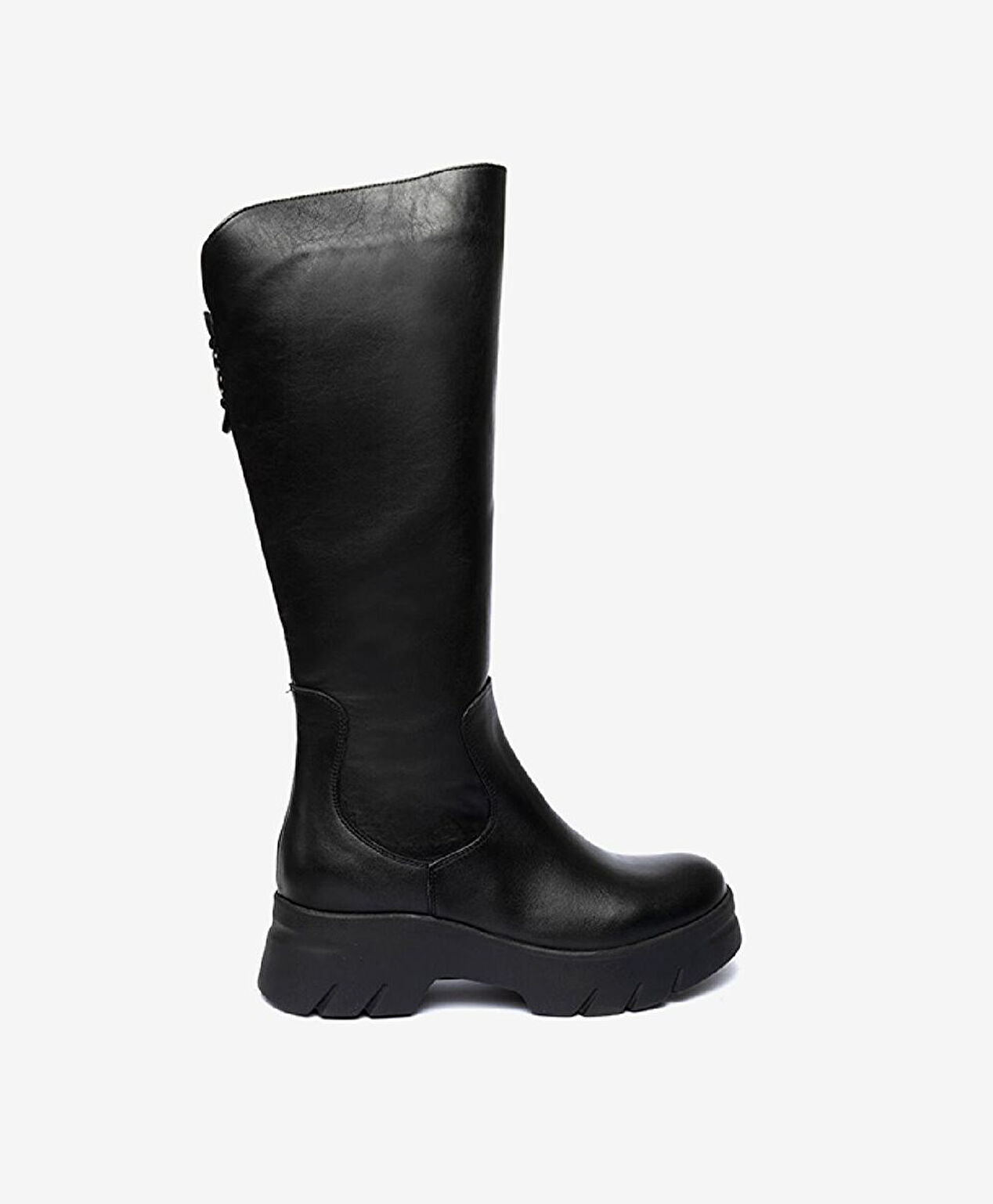 Kadın Siyah Hakiki Deri Termo Taban Çizme - 1