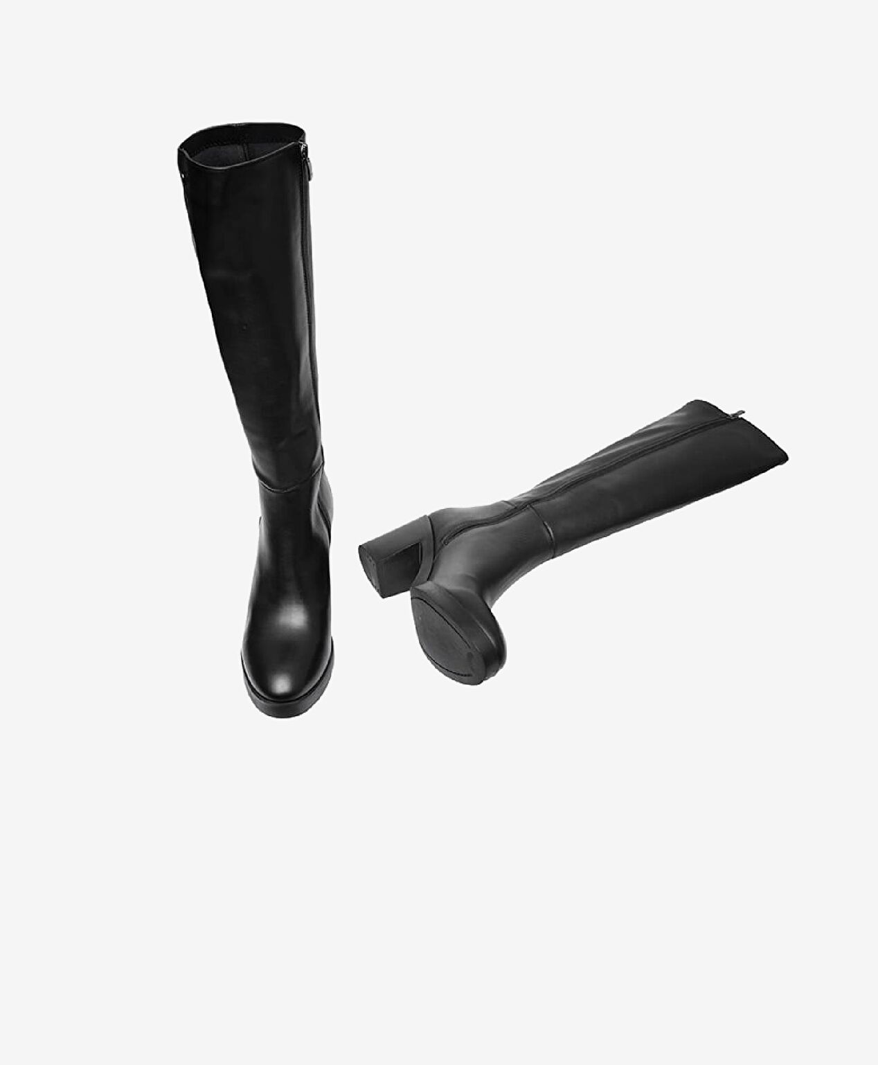 Kadın Siyah Hakiki Deri Termo Taban Çizme - 5