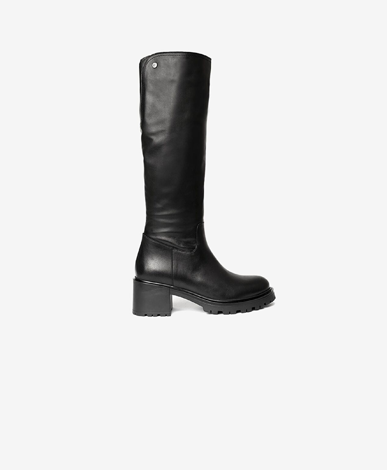 Kadın Siyah Hakiki Deri Termo Taban Çizme - 1