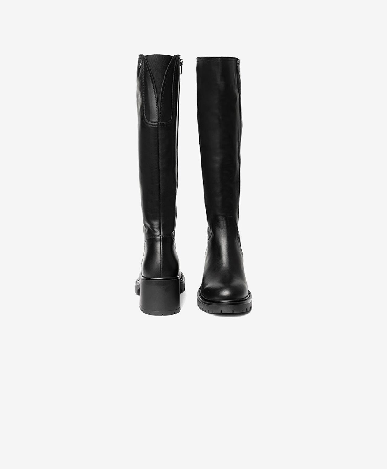 Kadın Siyah Hakiki Deri Termo Taban Çizme - 6