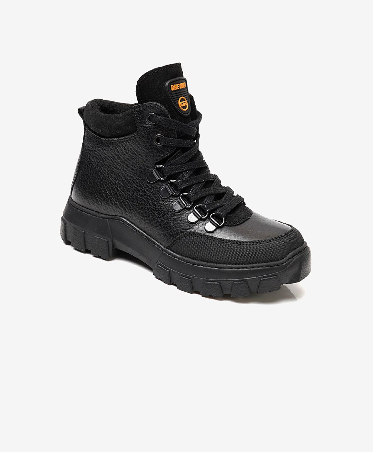 Erkek Çocuk Siyah Hakiki Deri Bot - 1