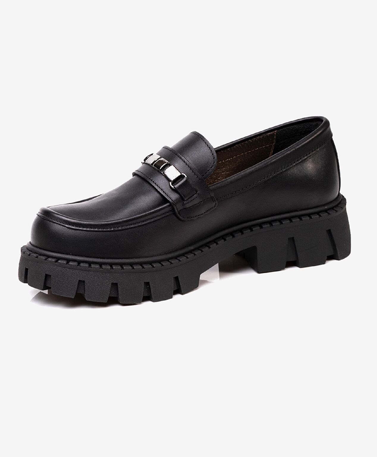 Kız Çocuk Siyah Hakiki Deri Ayakkabı - 2