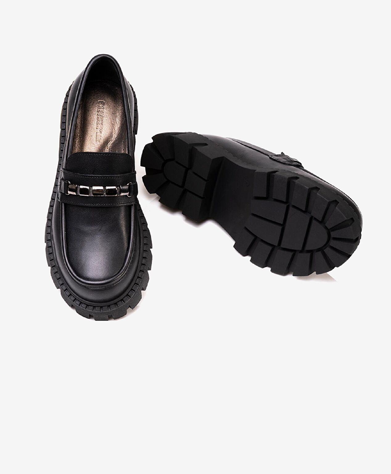 Kız Çocuk Siyah Hakiki Deri Ayakkabı - 5