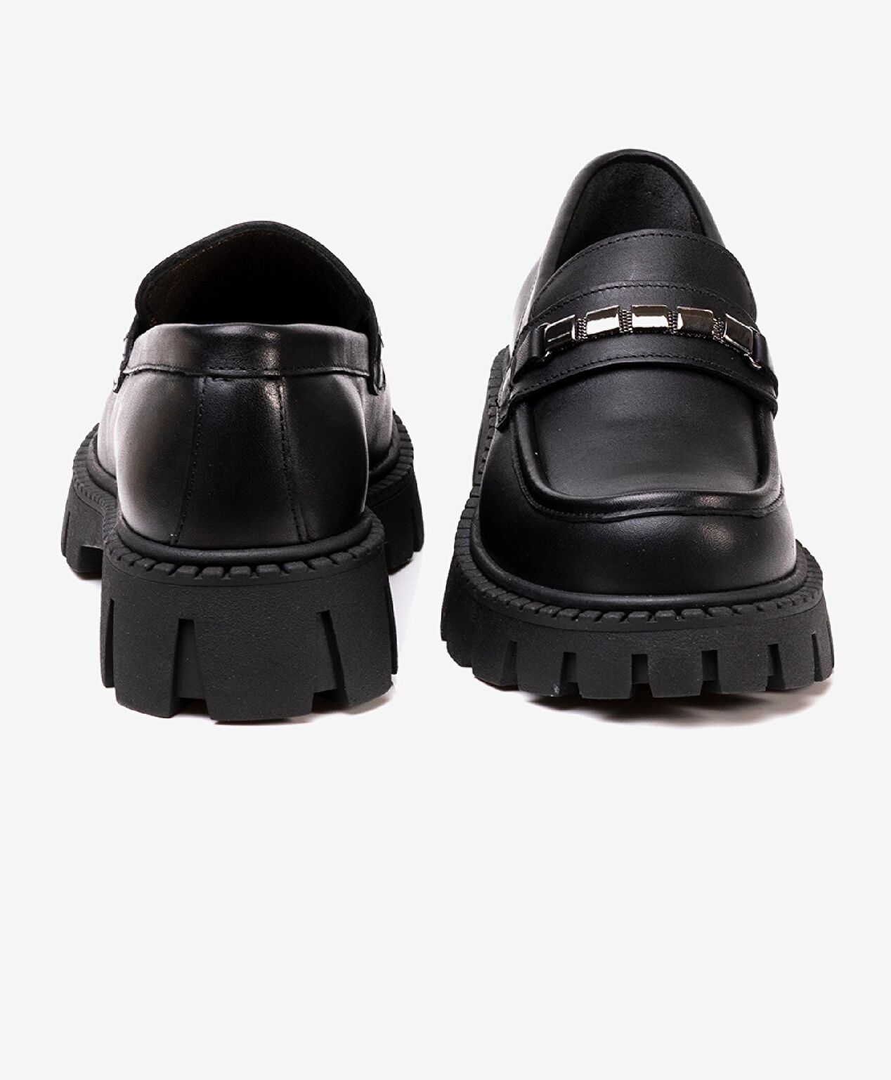 Kız Çocuk Siyah Hakiki Deri Ayakkabı - 6