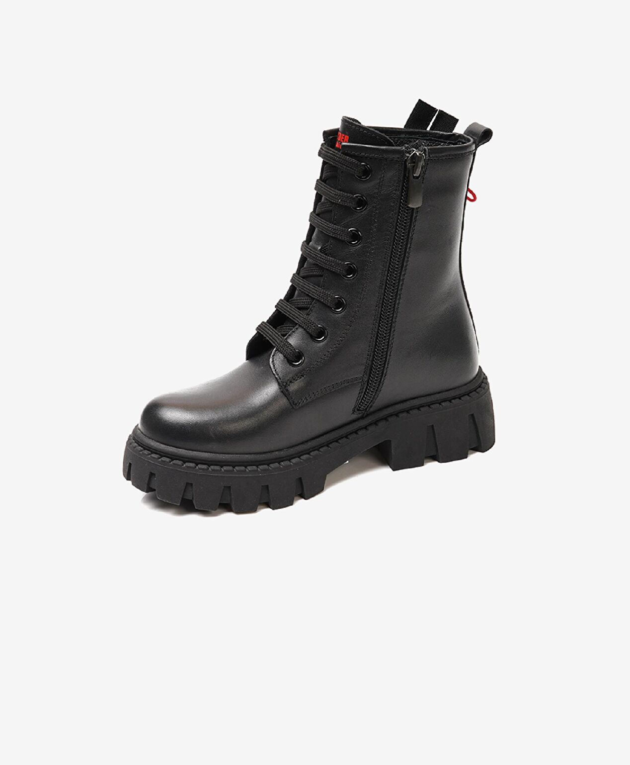 Kız Çocuk Siyah Hakiki Deri Bot - 2