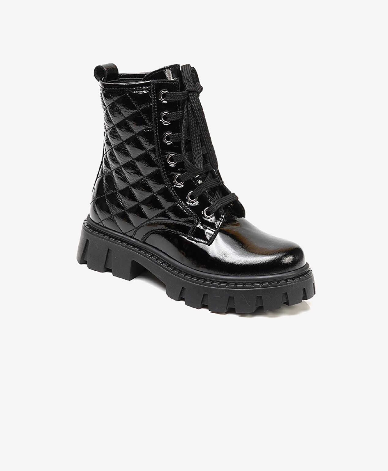 Kız Çocuk Siyah Hakiki Deri Ayakkabı - 1