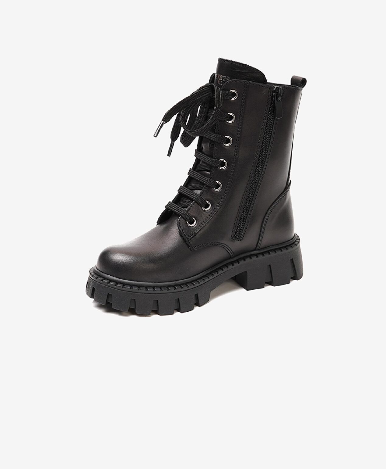 Kız Çocuk Siyah Hakiki Deri Bot - 2