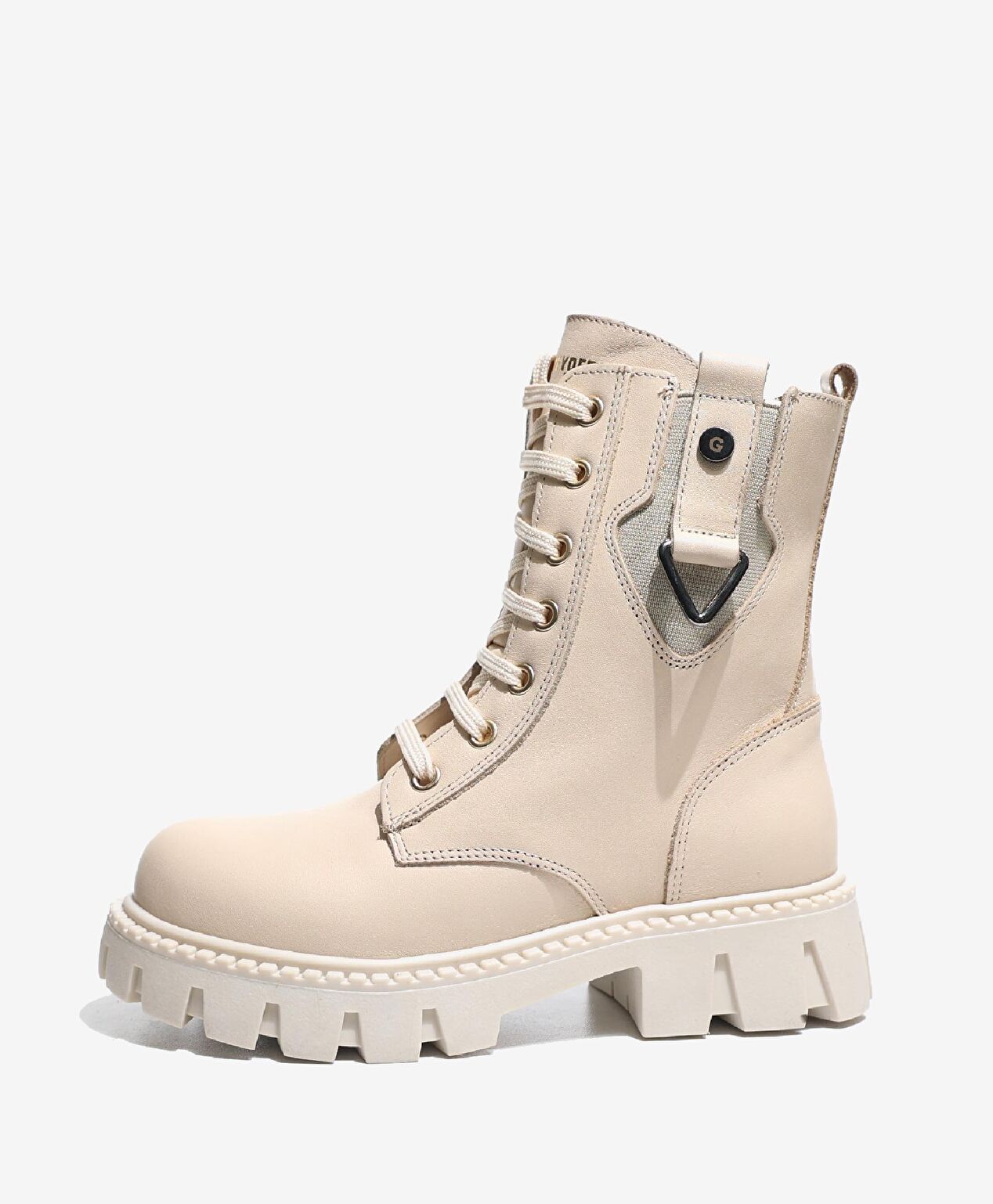 Kız Çocuk Bej Hakiki Deri Bot - 2