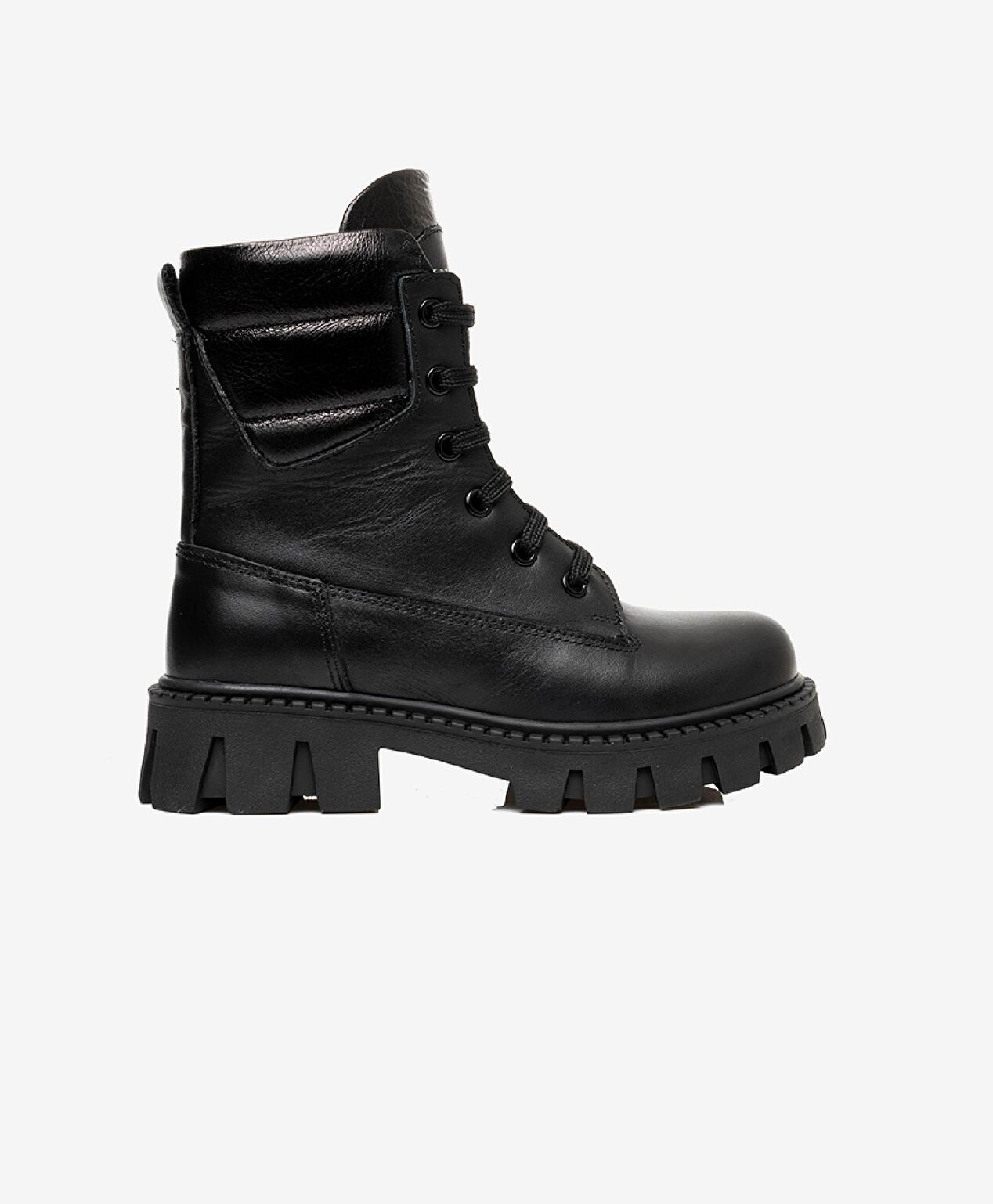 Kız Çocuk Siyah Hakiki Deri Bot - 1