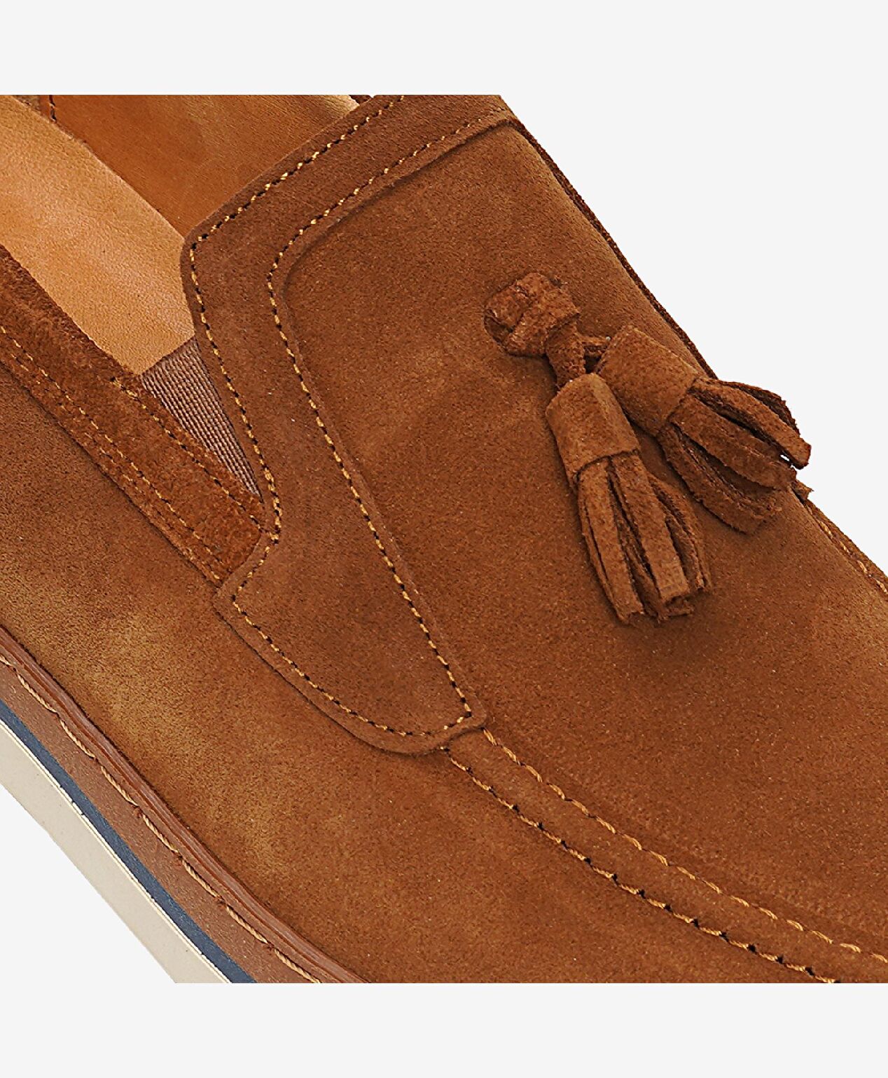 Erkek Taba Hakiki Deri Loafer Ayakkabı - 4