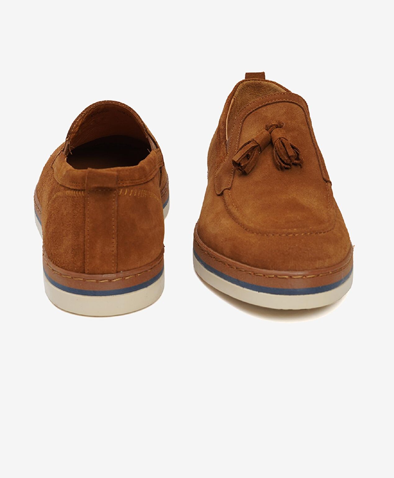 Erkek Taba Hakiki Deri Loafer Ayakkabı - 6