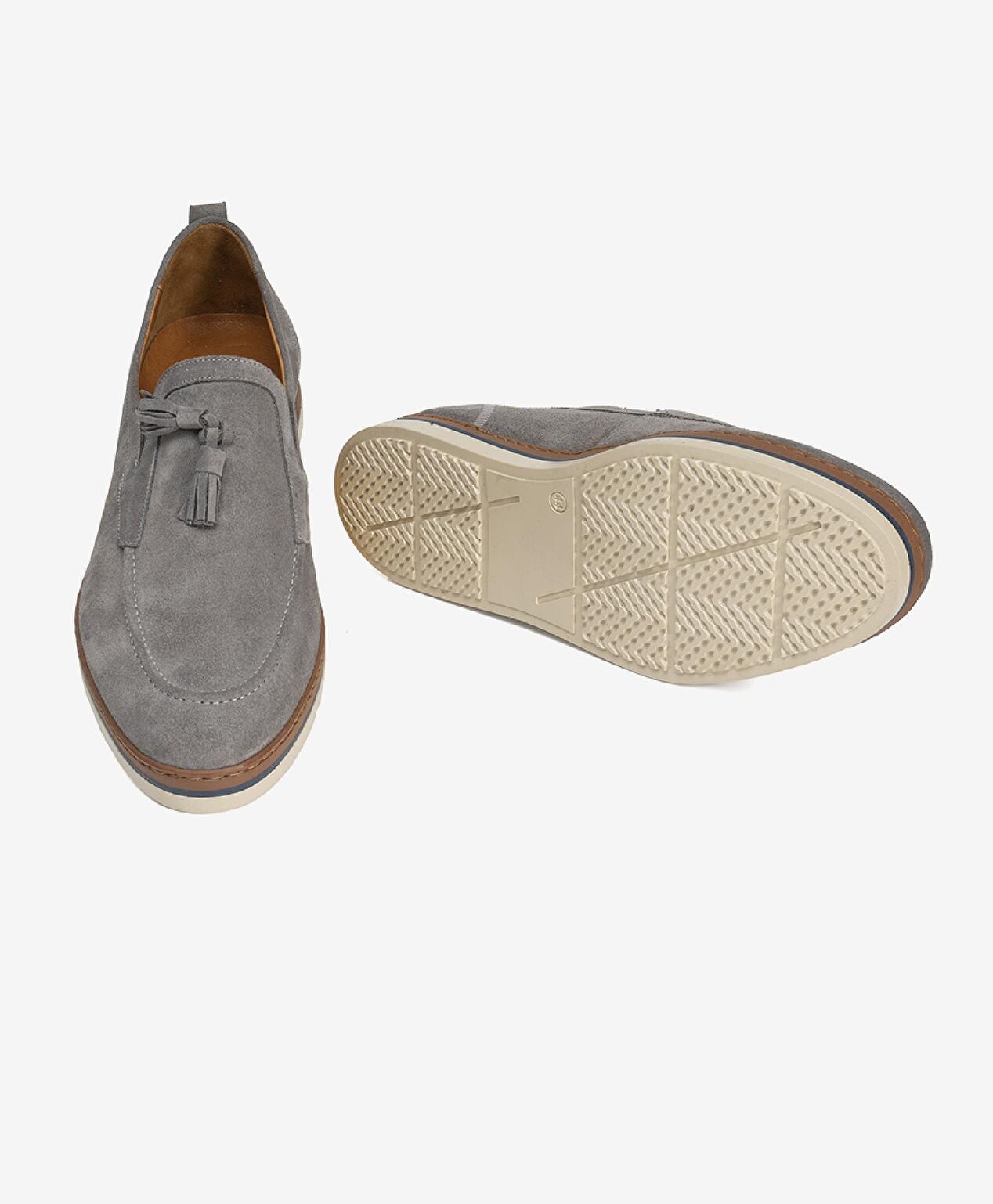 Erkek Füme Hakiki Deri Loafer Ayakkabı - 5