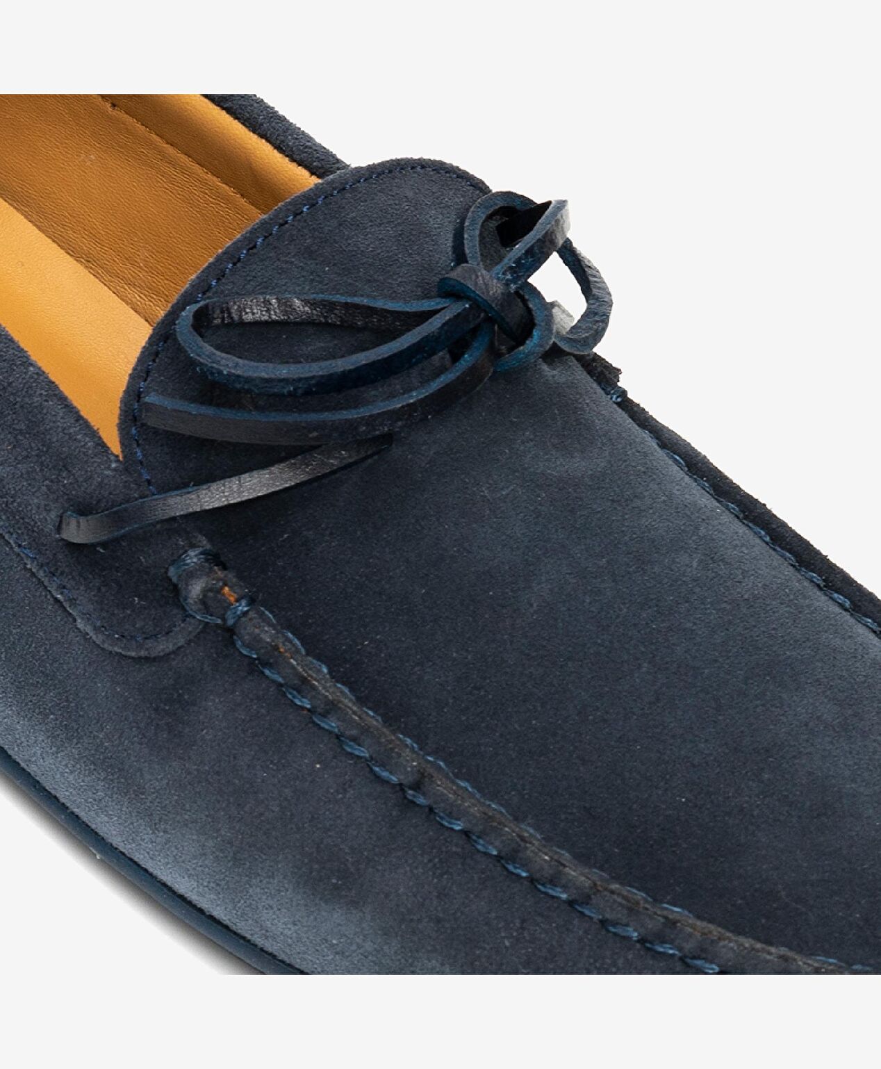Erkek Lacivert Hakiki Deri Loafer Ayakkabı - 4